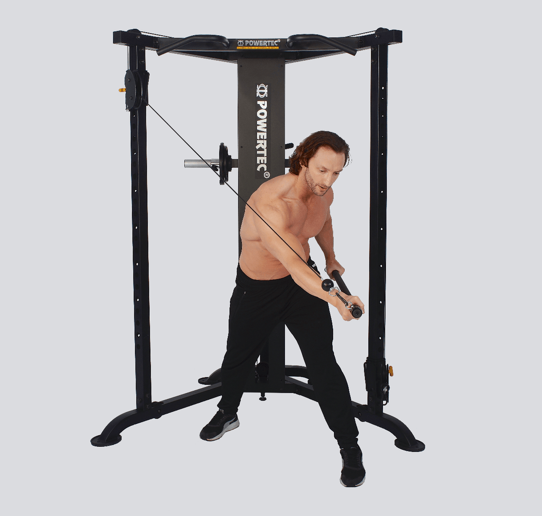 Streamline Functional Trainer Athlete Crossbody Cable | Powertec | Home Gym Equipment