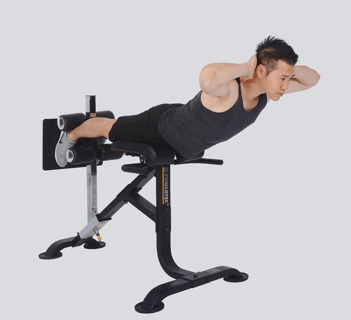 Powertec Dual Hyperextension-Crunch Athlete Hyperextension Top | Powertec | Home Gym Equipment