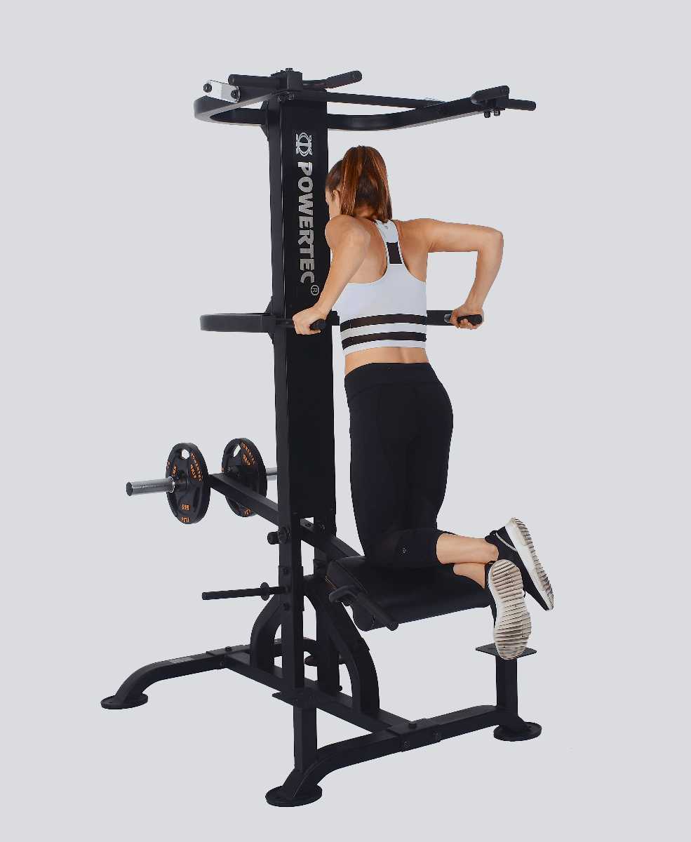 Levergym® Chin-Dip Assist Athlete Dip | Powertec | Home Gym Equipment | Ultimate Strength Building Machines