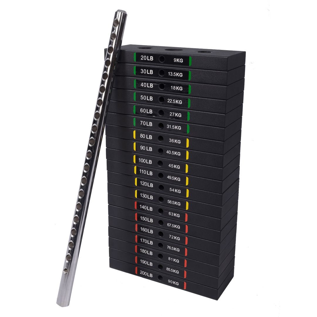 Weight Stack Set 200 lbs. | Powertec | Home Gym Equipment