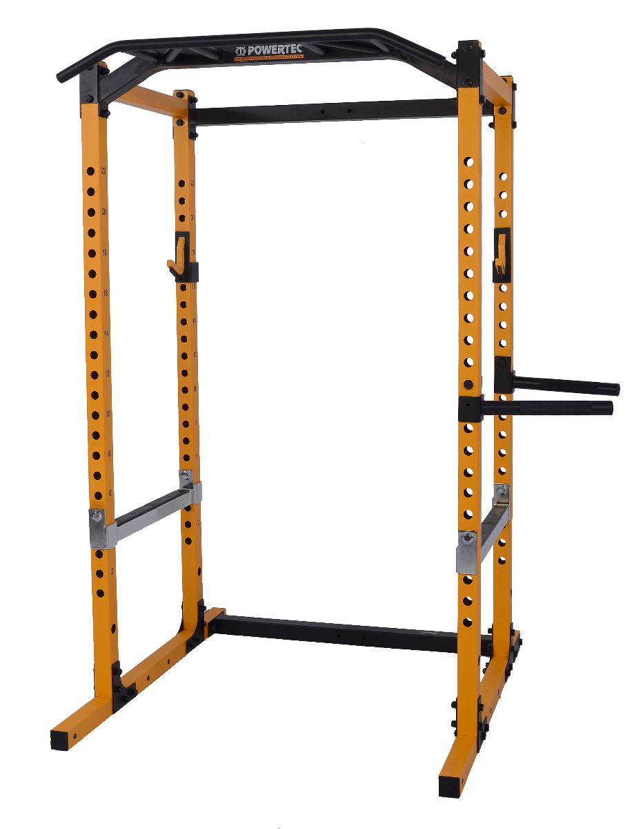 Workbench® Power Rack Yellow | Powertec | Home Gym Equipment | Ultimate Strength Building Machines