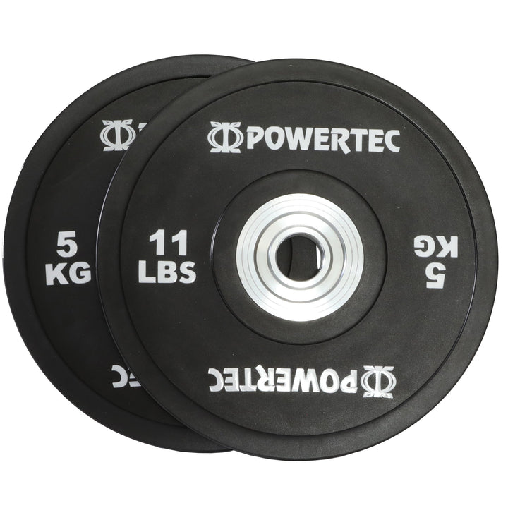 Anniversary Bumper Plates 375 lbs. Set w/ Olympic Bar