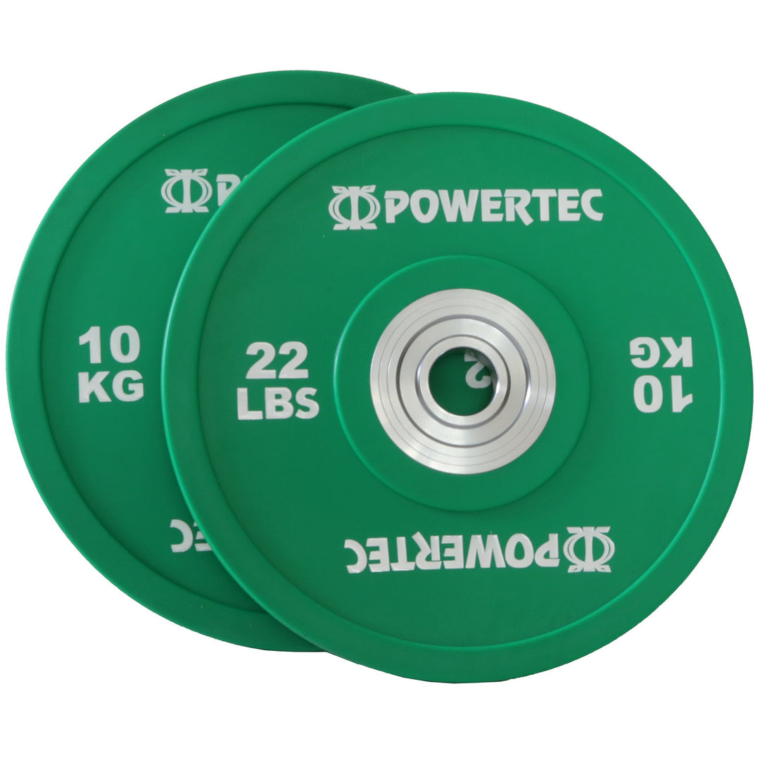 Anniversary Bumper Plates 375 lbs. Set w/ Olympic Bar