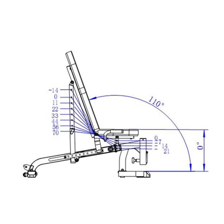 Workbench® F.I.D. Bench Positions | Powertec | Home Gym Equipment |