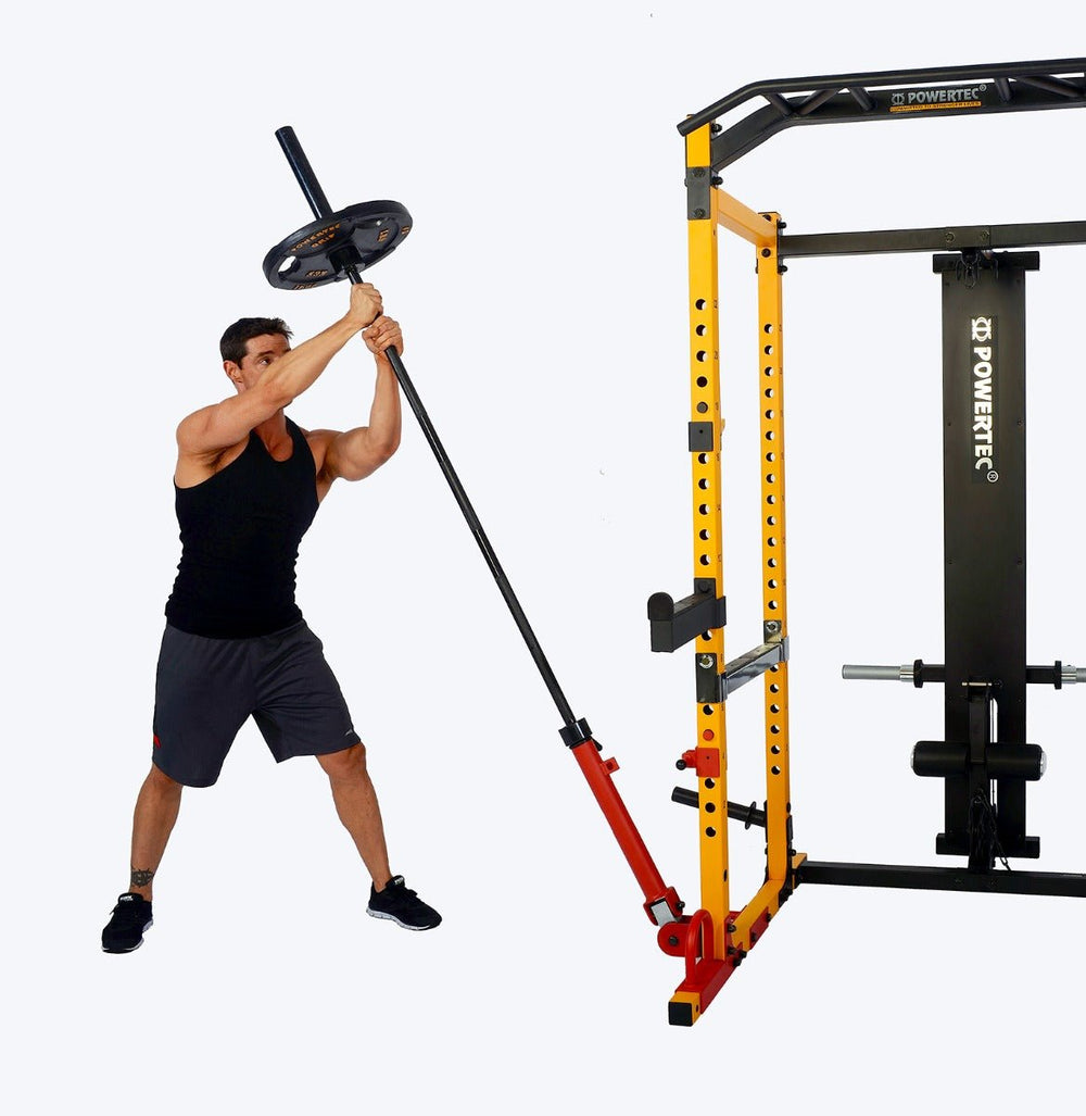 POWER RACK - Barbell Landmine Attachment Workbench Power Rack Landmine Press | Powertec | Home Gym Equipment