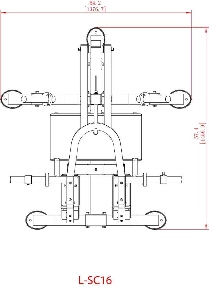 Levergym® Squat/Calf Assembly Schematic | Powertec | Home Gym Equipment | Ultimate Strength Building Machines