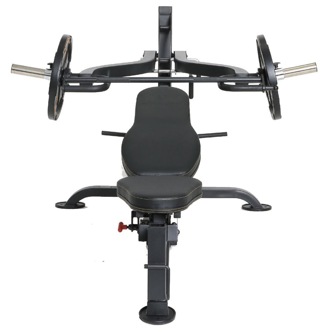 Workbench® Multipress Plate Loaded Incline Press (Front View) | Powertec | Home Gym Equipment