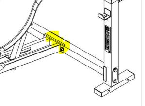 Workbench® Short Cross Bar (WB-OB16) Olympic Bench after 2016 Assembly Schematic | Powertec | Home Gym Equipment