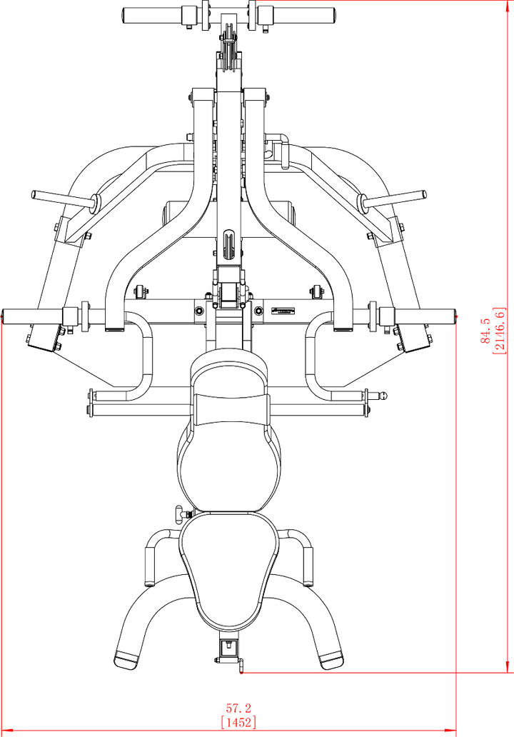 Workbench Levergym® Assembly Schematic | Powertec | Home Gym Equipment | Ultimate Strength Building Machines