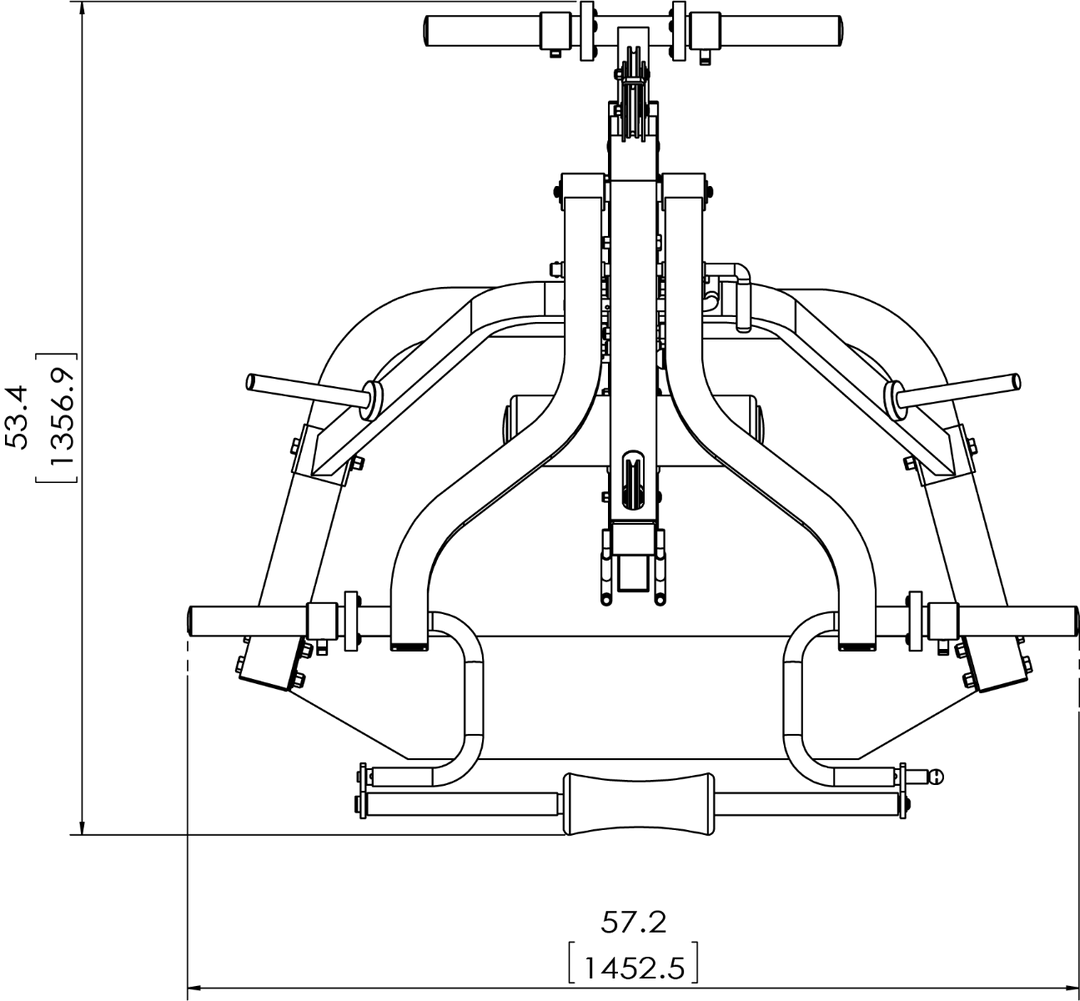 Workbench Levergym® Assembly Schematic (Upper) | Powertec | Home Gym Equipment | Ultimate Strength Building Machines