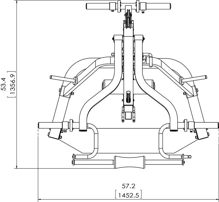 Workbench Levergym® Assembly Schematic (Upper) | Powertec | Home Gym Equipment | Ultimate Strength Building Machines